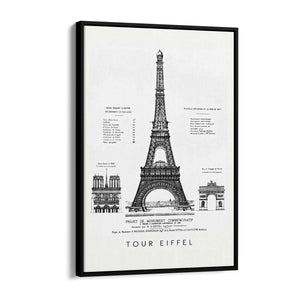 Eiffel Tower, Paris France Artwork Decor Wall Art #1 - The Affordable Art Company