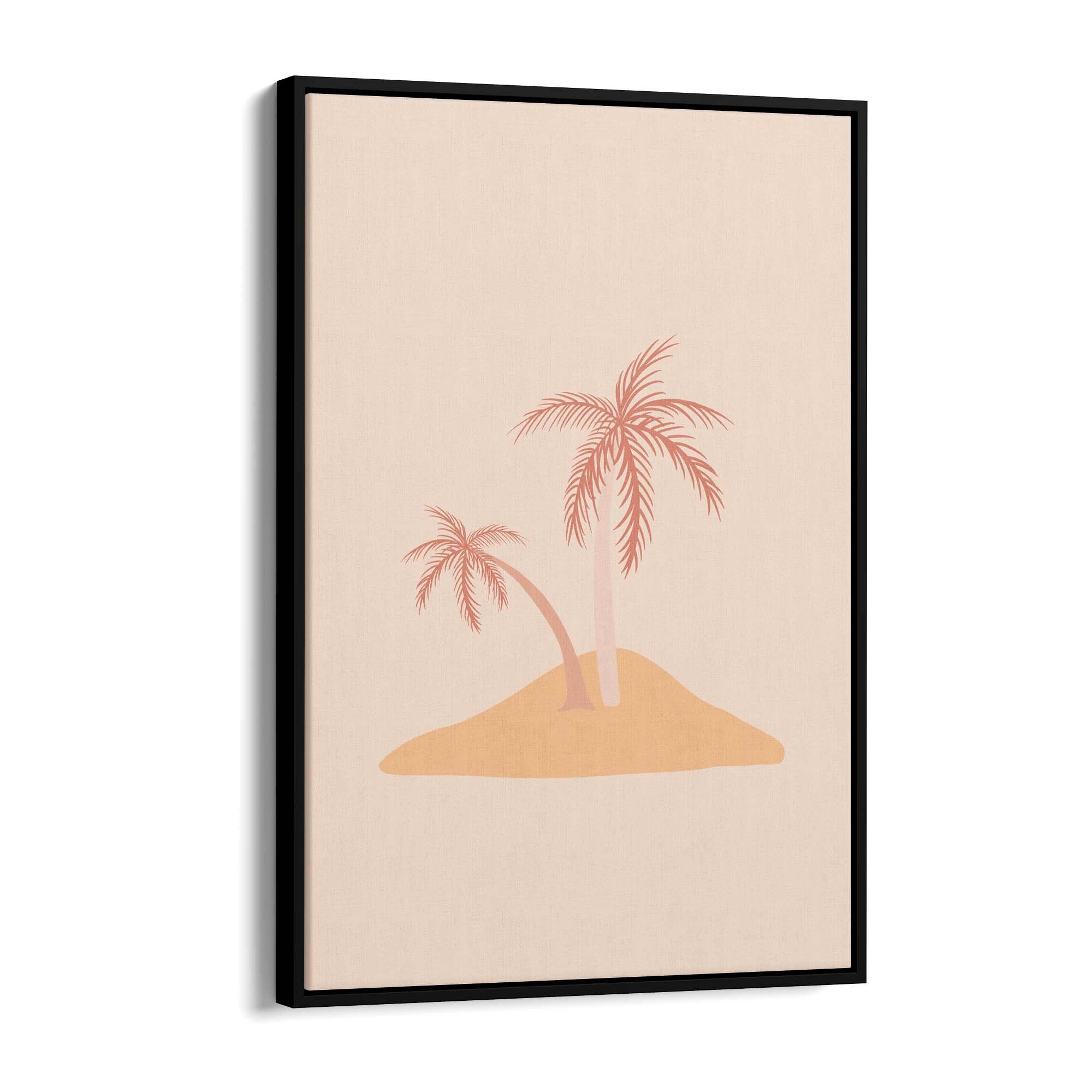 Minimal Island Cute Drawing Abstract Wall Art - The Affordable Art Company