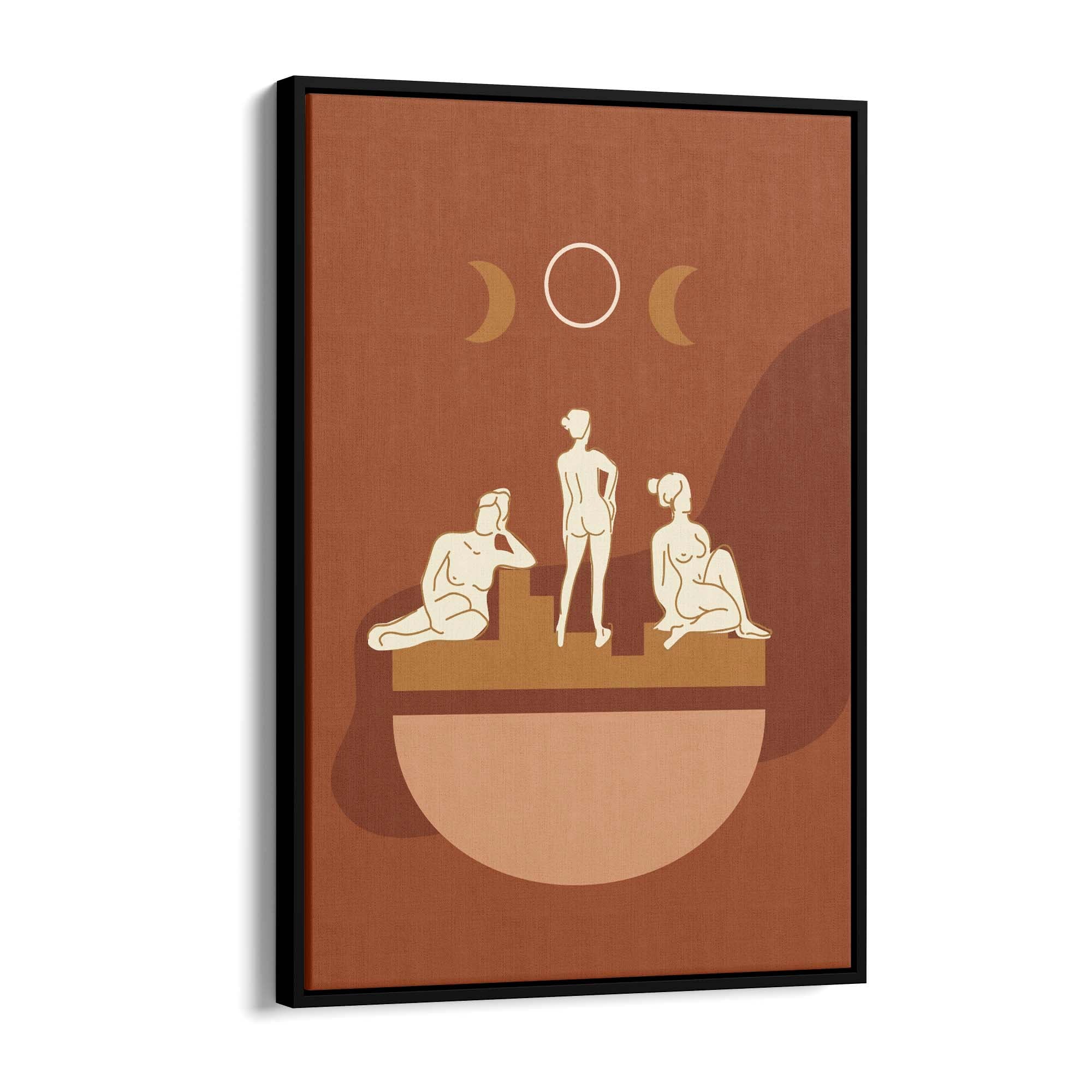 Abstract Greek Goddess Retro Minimal Wall Art #2 - The Affordable Art Company