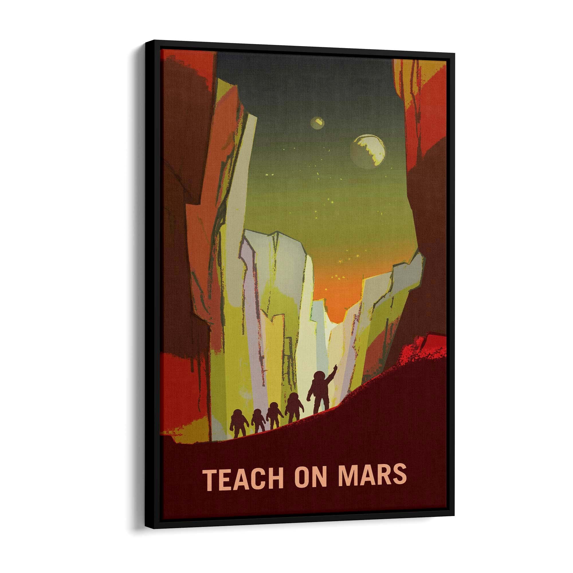 Retro Mars NASA Boys Bedroom Science Wall Art - The Affordable Art Company