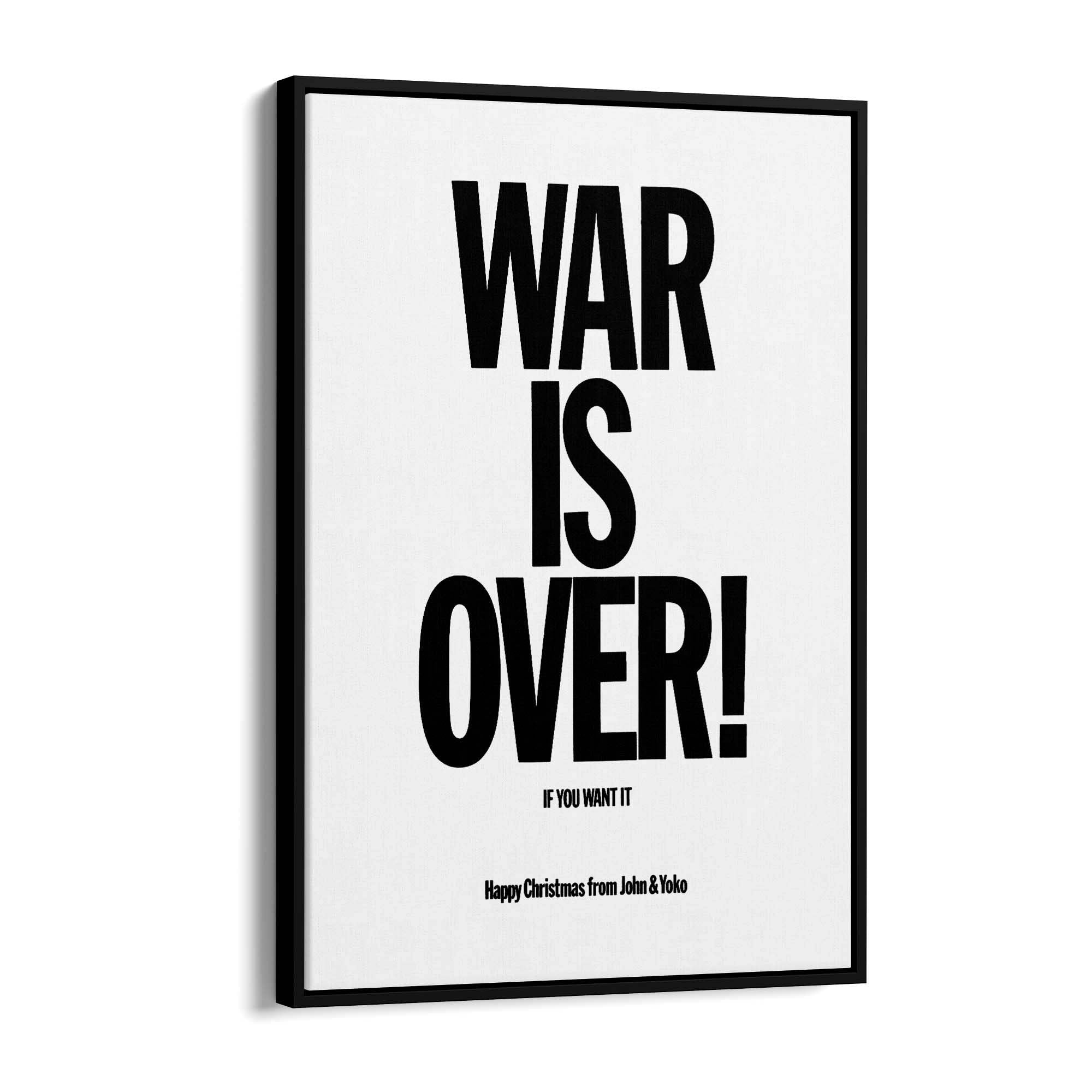 War Is Over "Christmas" John Lennon Beatles Art - The Affordable Art Company