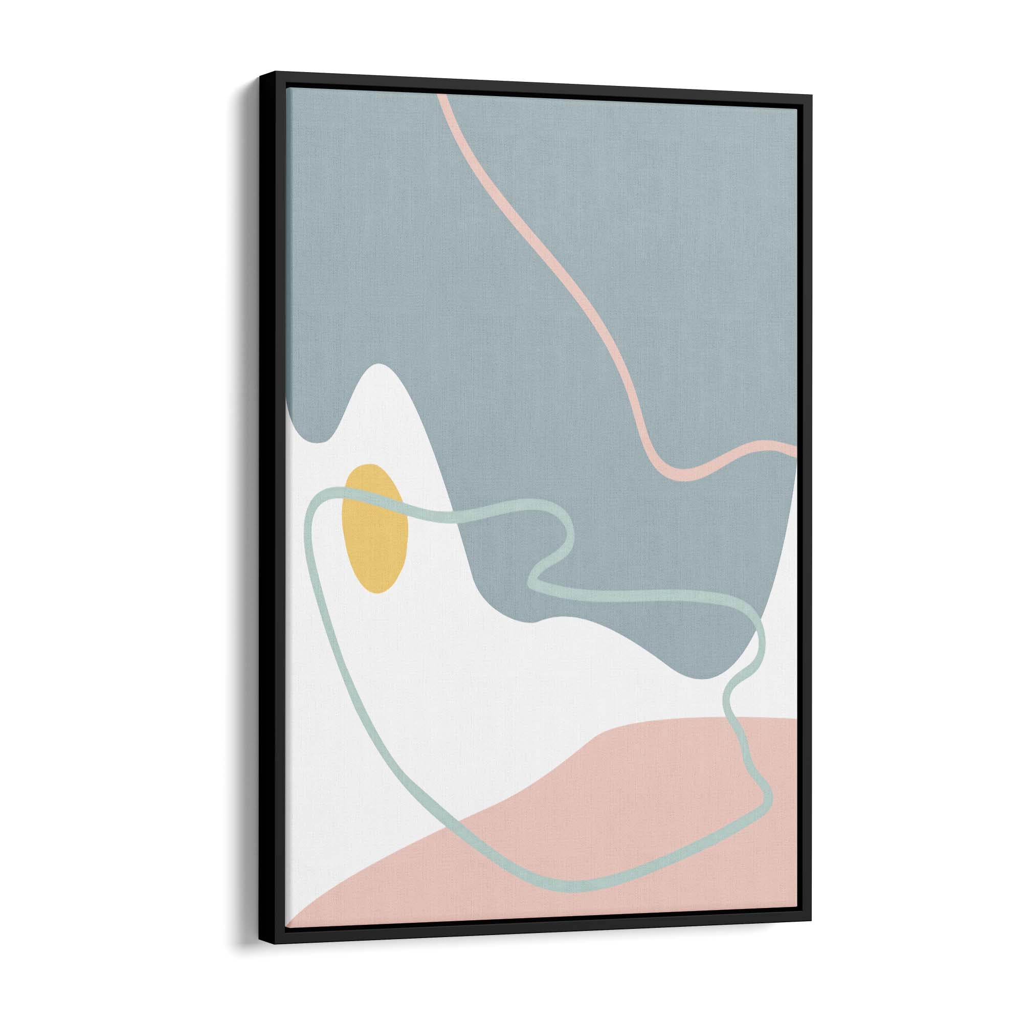 Calm Abstract Minimal Pastel Modern Wall Art #1 - The Affordable Art Company