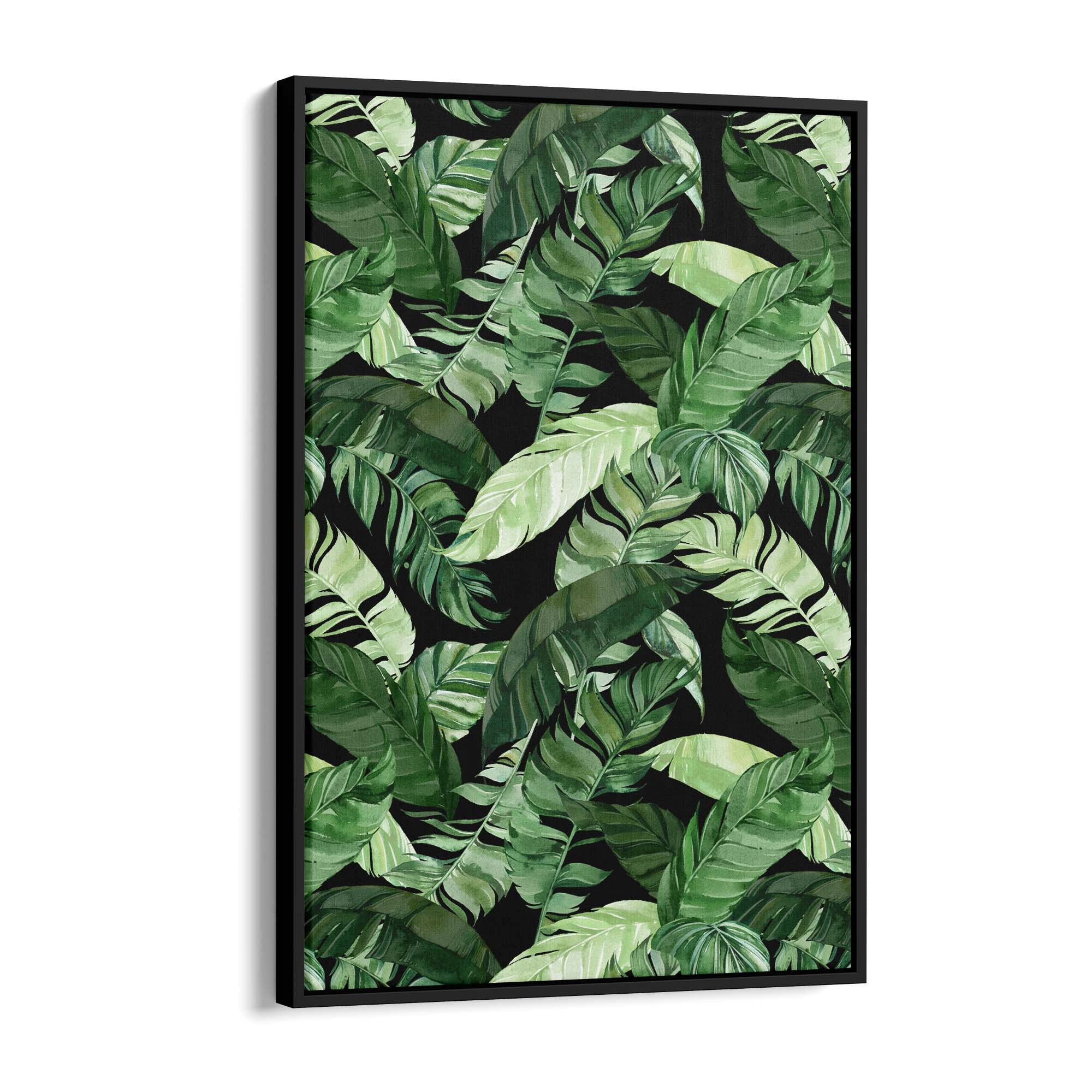 Tropical Leaf Pattern Green Plant Leaves Wall Art #2 - The Affordable Art Company