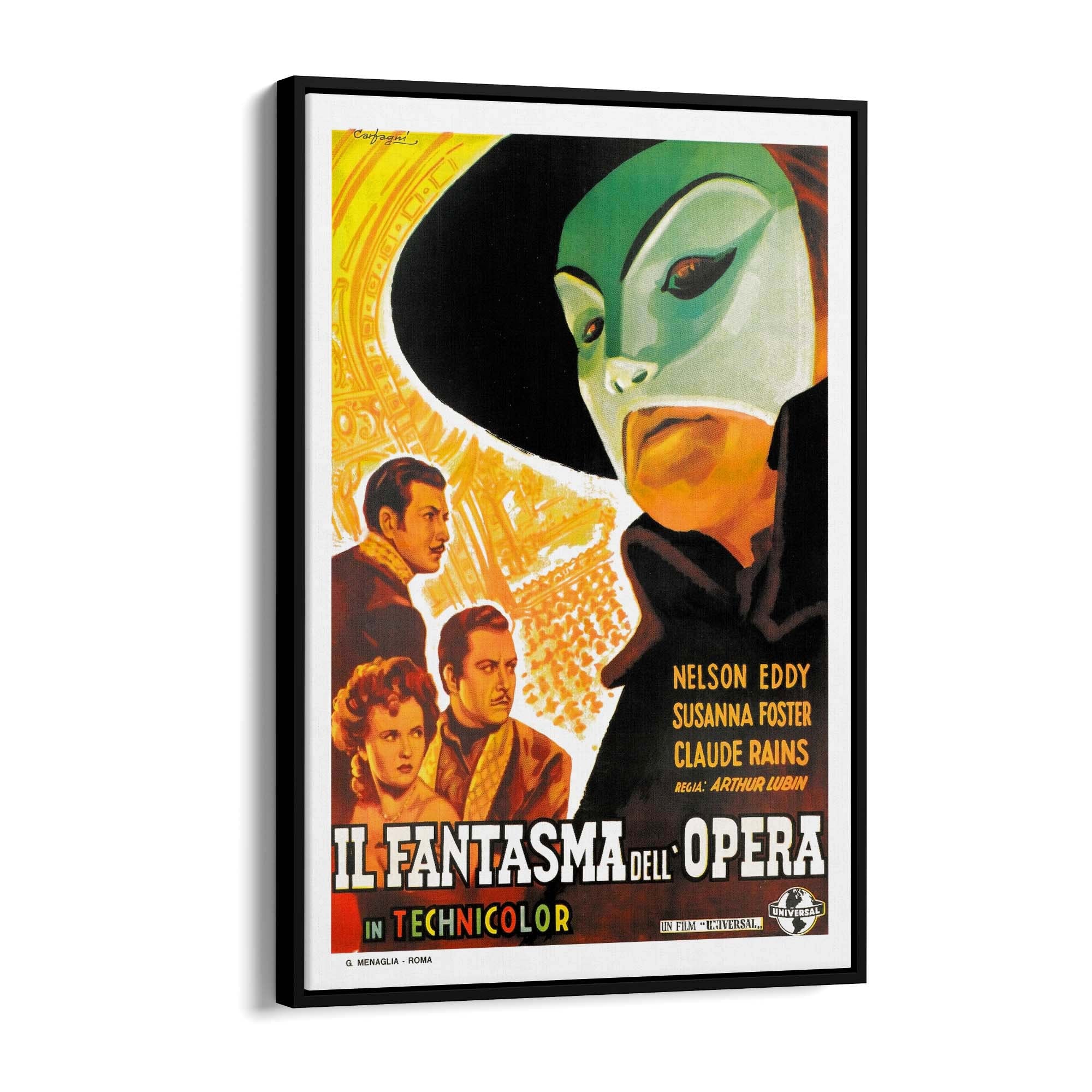 French Phantom of the Opera Vintage Advert Art - The Affordable Art Company