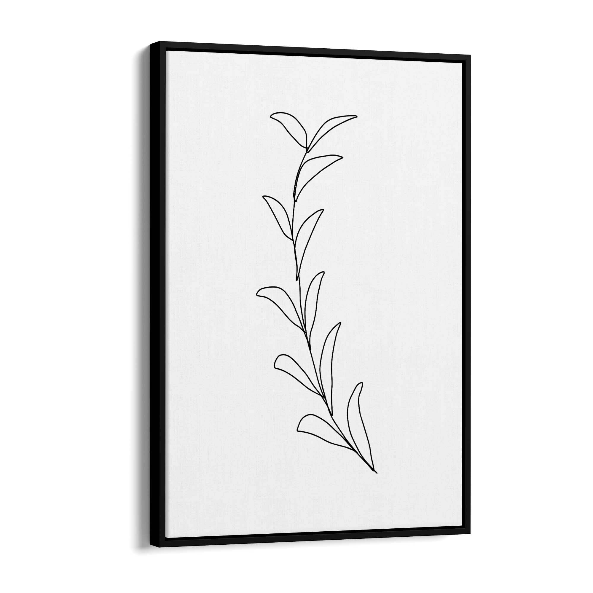 Minimal Floral Drawing Flower Abstract Wall Art #44 - The Affordable Art Company