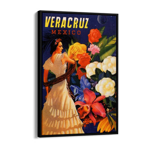 Veracruz, Mexico Vintage Travel Advert Wall Art - The Affordable Art Company