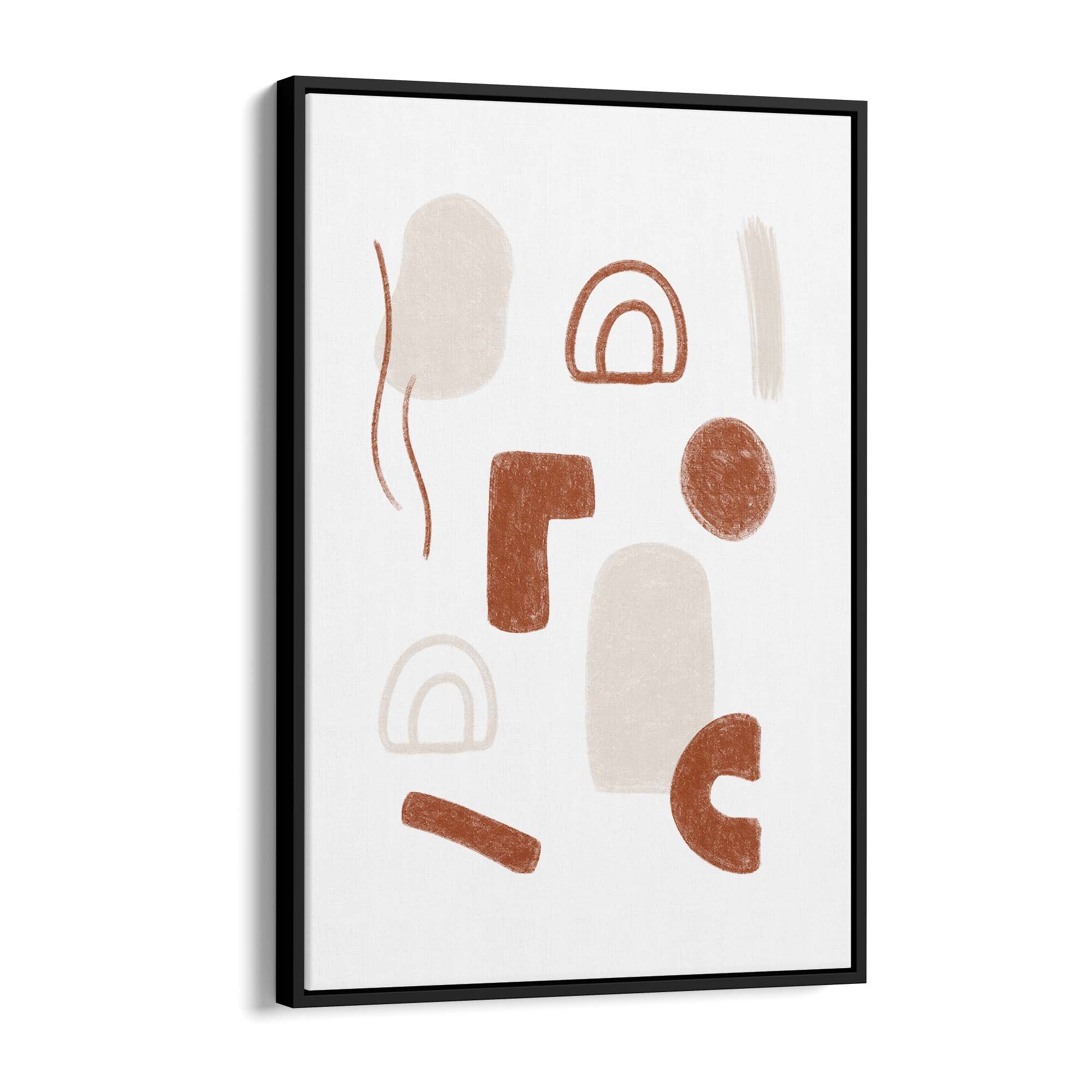 Modern Abstract Shape Minimal Retro Wall Art #7 - The Affordable Art Company