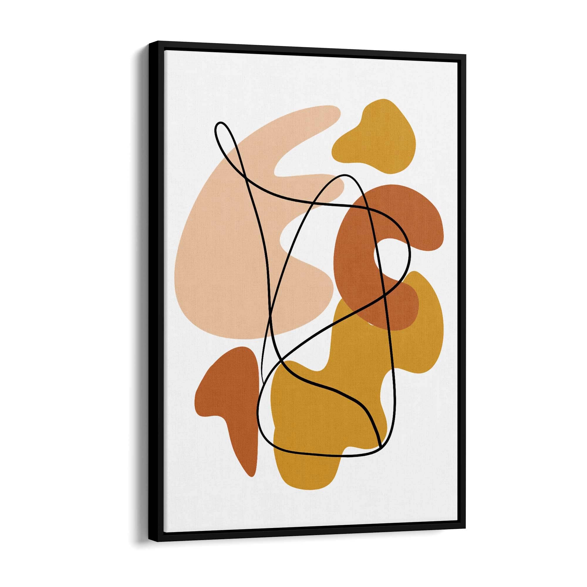 Minimal Autumn Abstract Shapes Wall Art #2 - The Affordable Art Company
