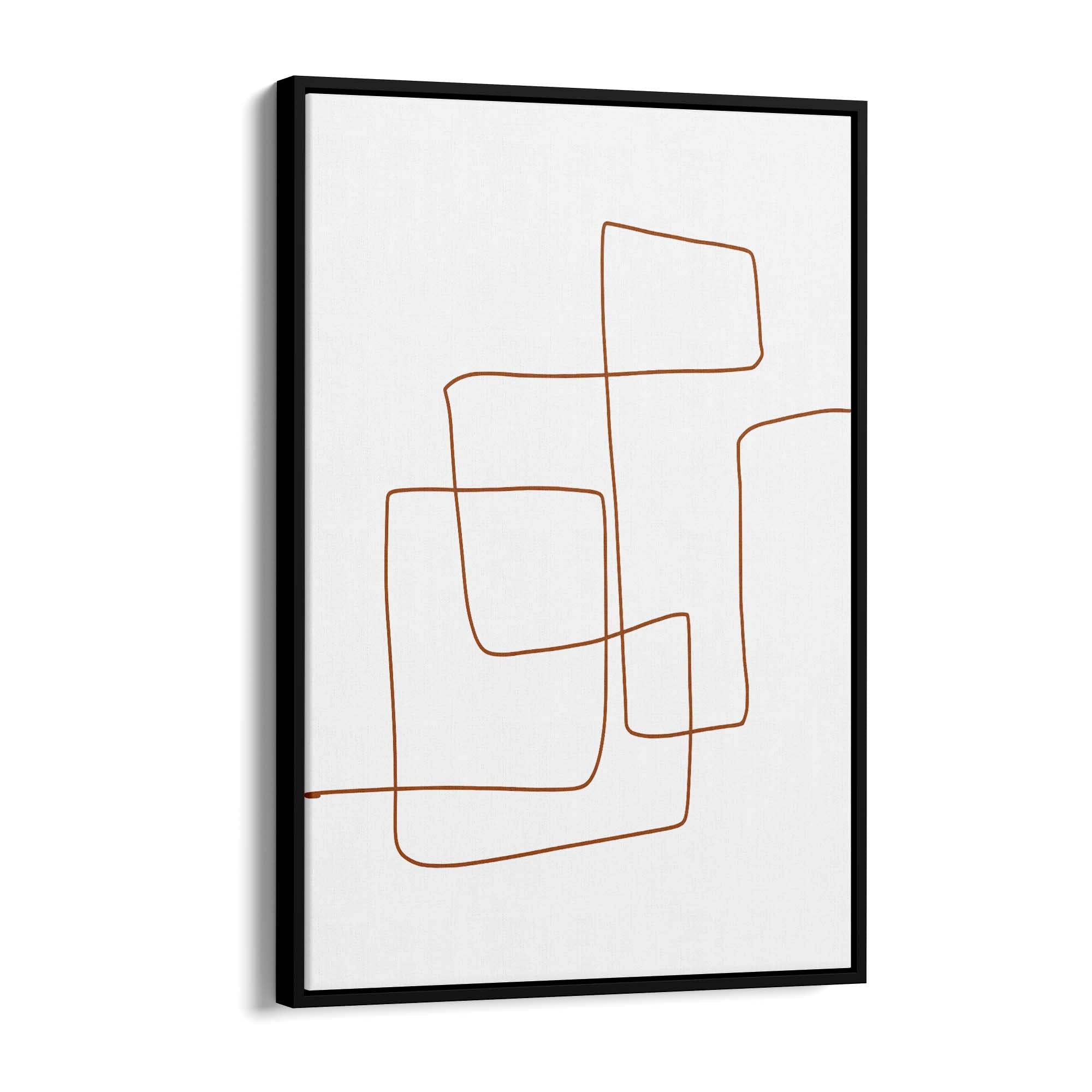 Minimal Line Drawing Abstract Wall Art #10 - The Affordable Art Company