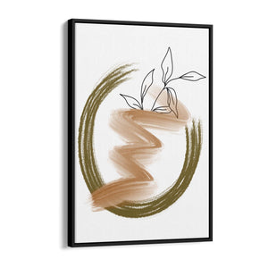Plant Abstract Minimal Retro Drawing Wall Art #3 - The Affordable Art Company