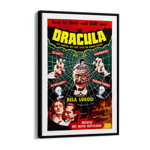 Dracula Movie Vintage Advert Hollywood Wall Art - The Affordable Art Company