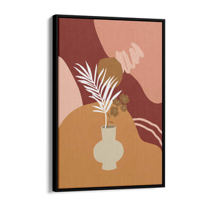Abstract House Plant Minimal Living Room Wall Art #38 - The Affordable Art Company