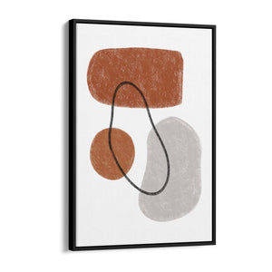 Modern Abstract Shape Minimal Retro Wall Art #3 - The Affordable Art Company
