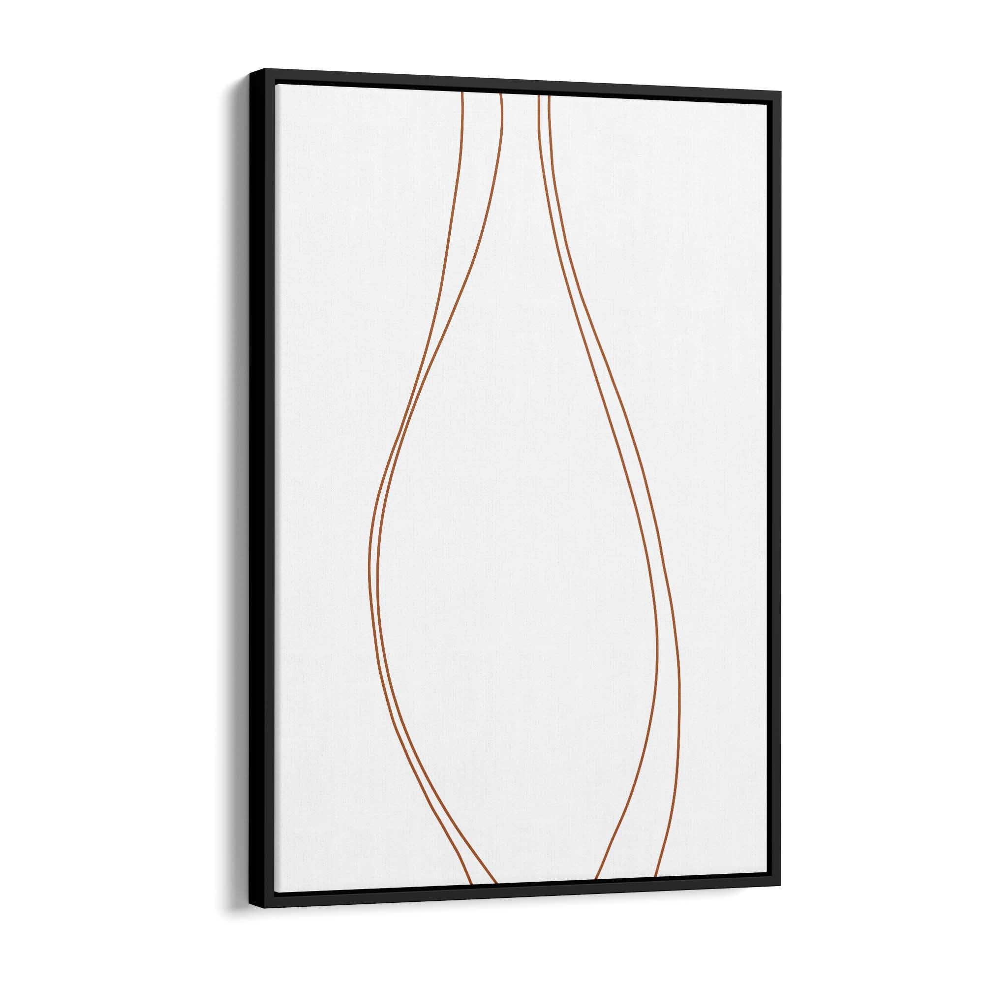 Minimal Waves Line Abstract Wall Art #2 - The Affordable Art Company