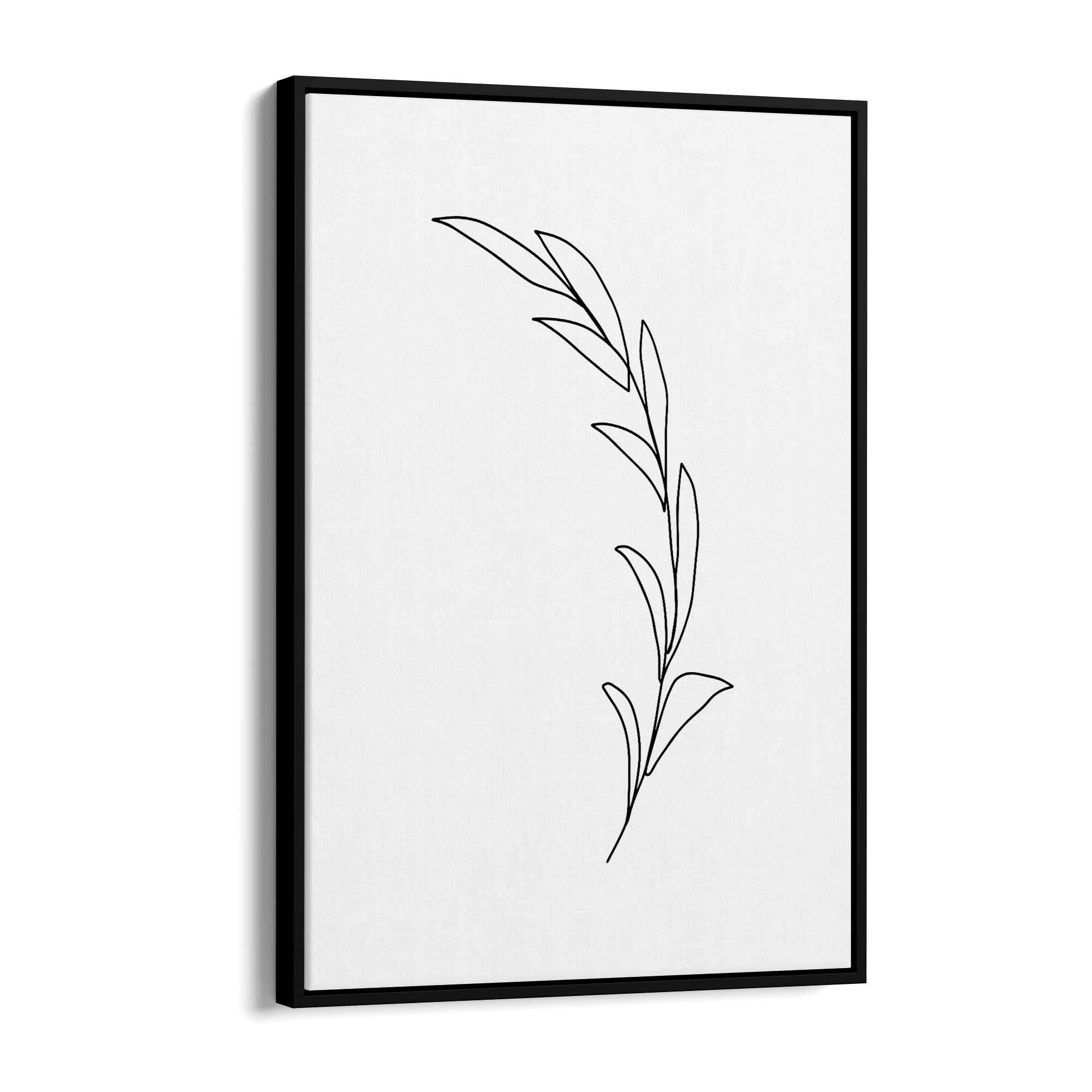 Minimal Floral Drawing Flower Abstract Wall Art #43 - The Affordable Art Company