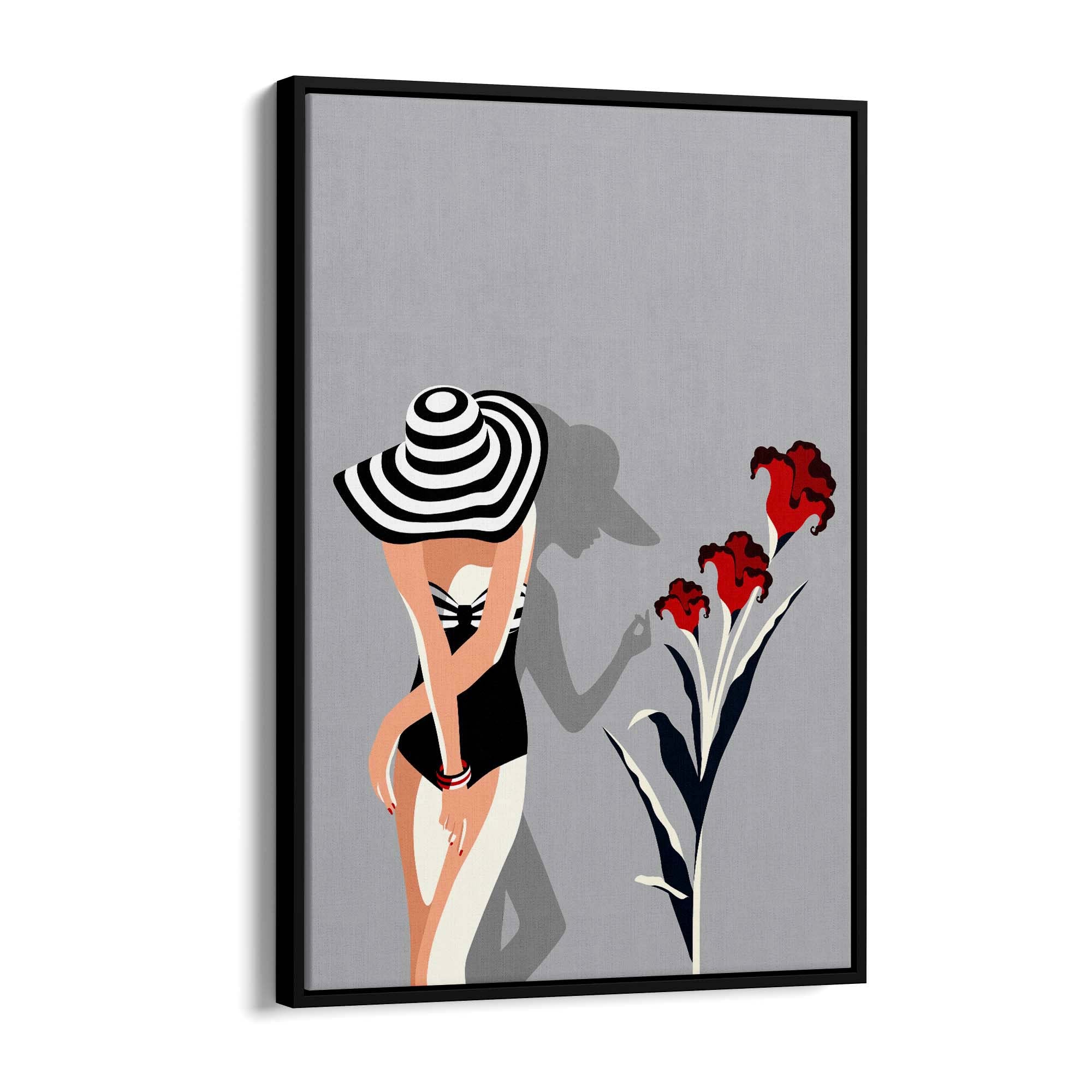 Retro Black and White Fashion Bedroom Wall Art - The Affordable Art Company