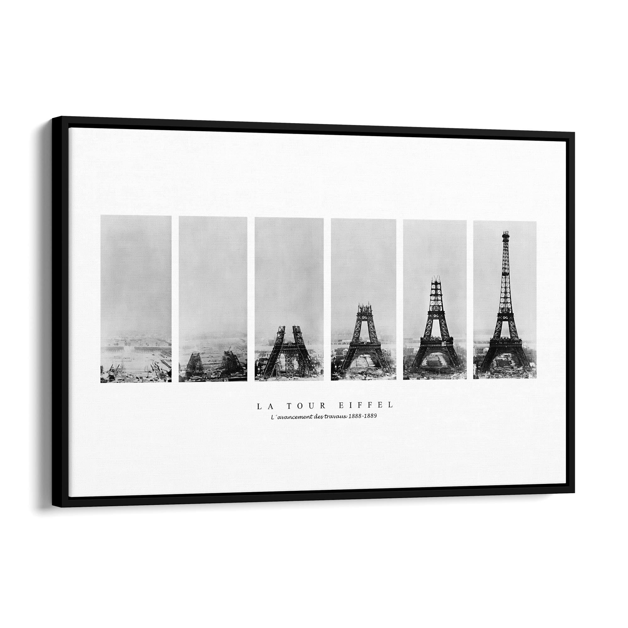 Eiffel Tower Construction Photographs Wall Art - The Affordable Art Company