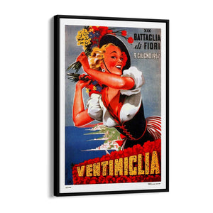 Ventimiglia Italian Vintage Advert Wall Art - The Affordable Art Company