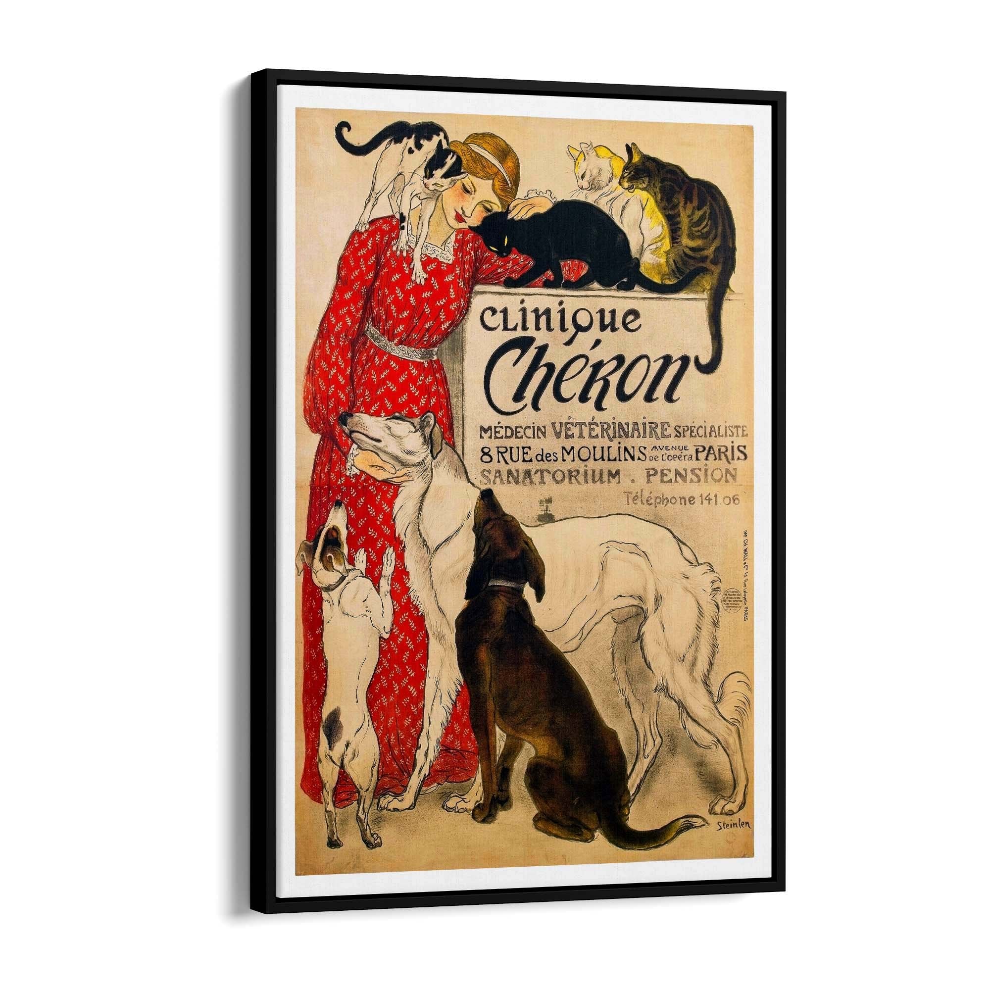 French Cheron Animal Vintage Advert Wall Art - The Affordable Art Company