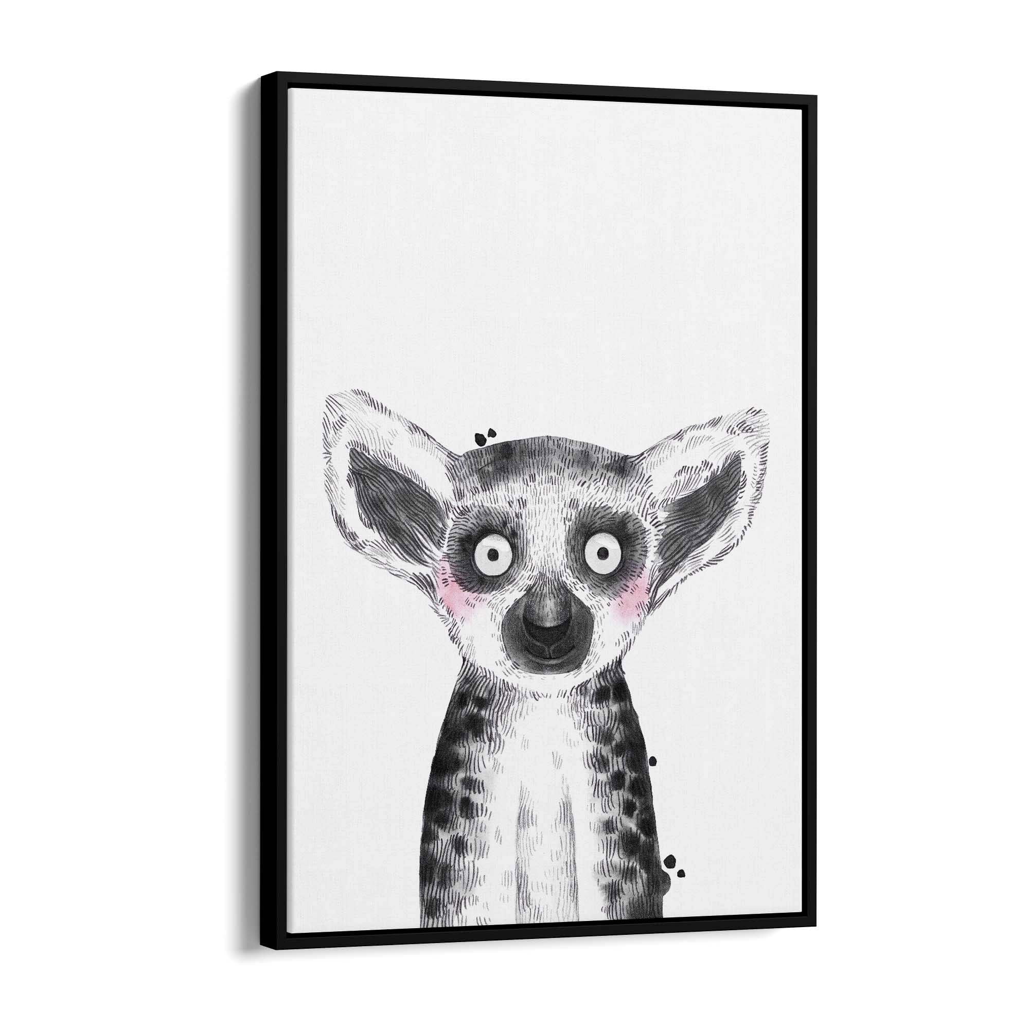 Cute Blushing Baby Possum Nursery Animal Wall Art - The Affordable Art Company