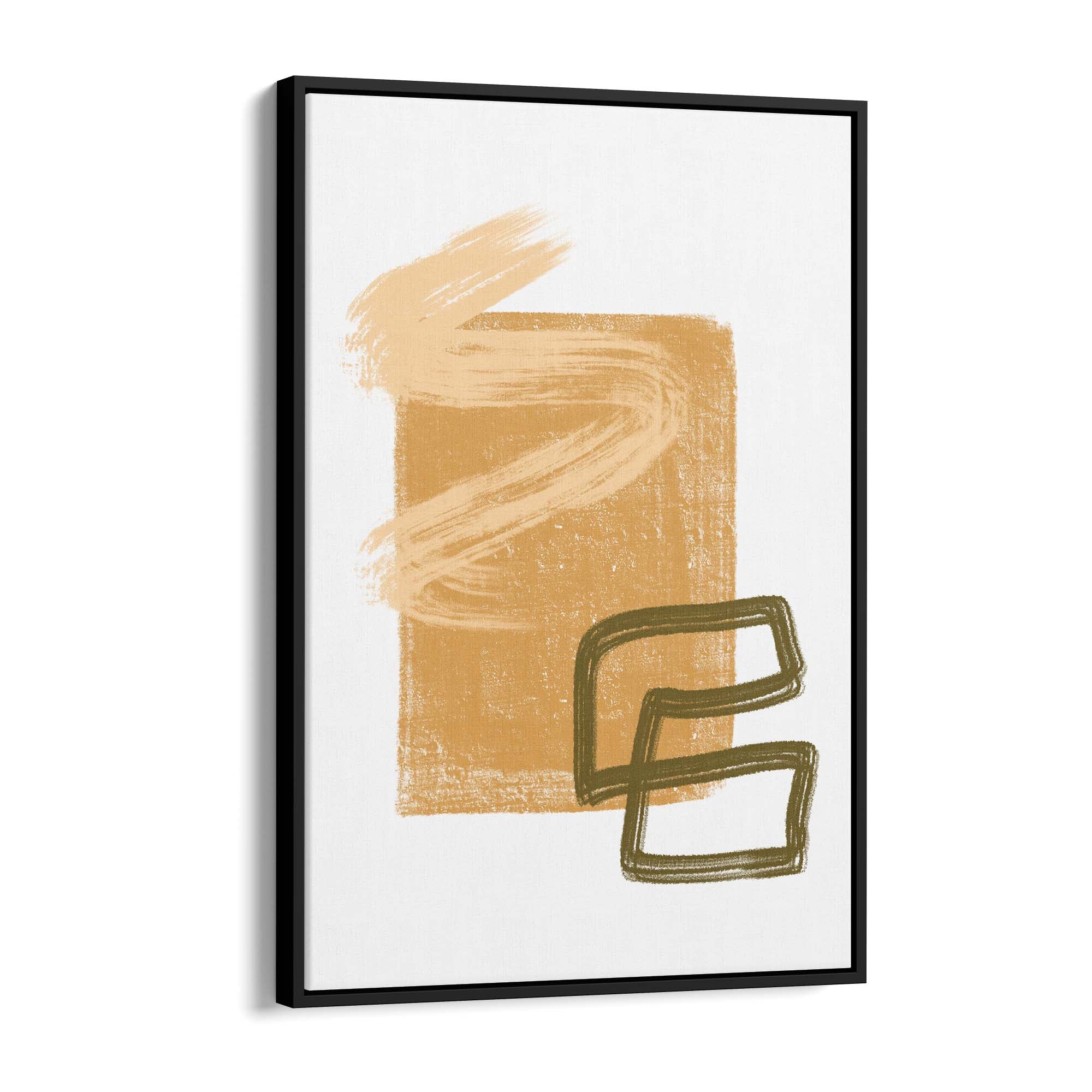 Rough Abstract Minimal Painting Line Wall Art #1 - The Affordable Art Company