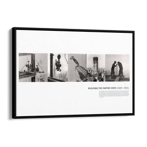 Empire State Construction New York Wall Art - The Affordable Art Company
