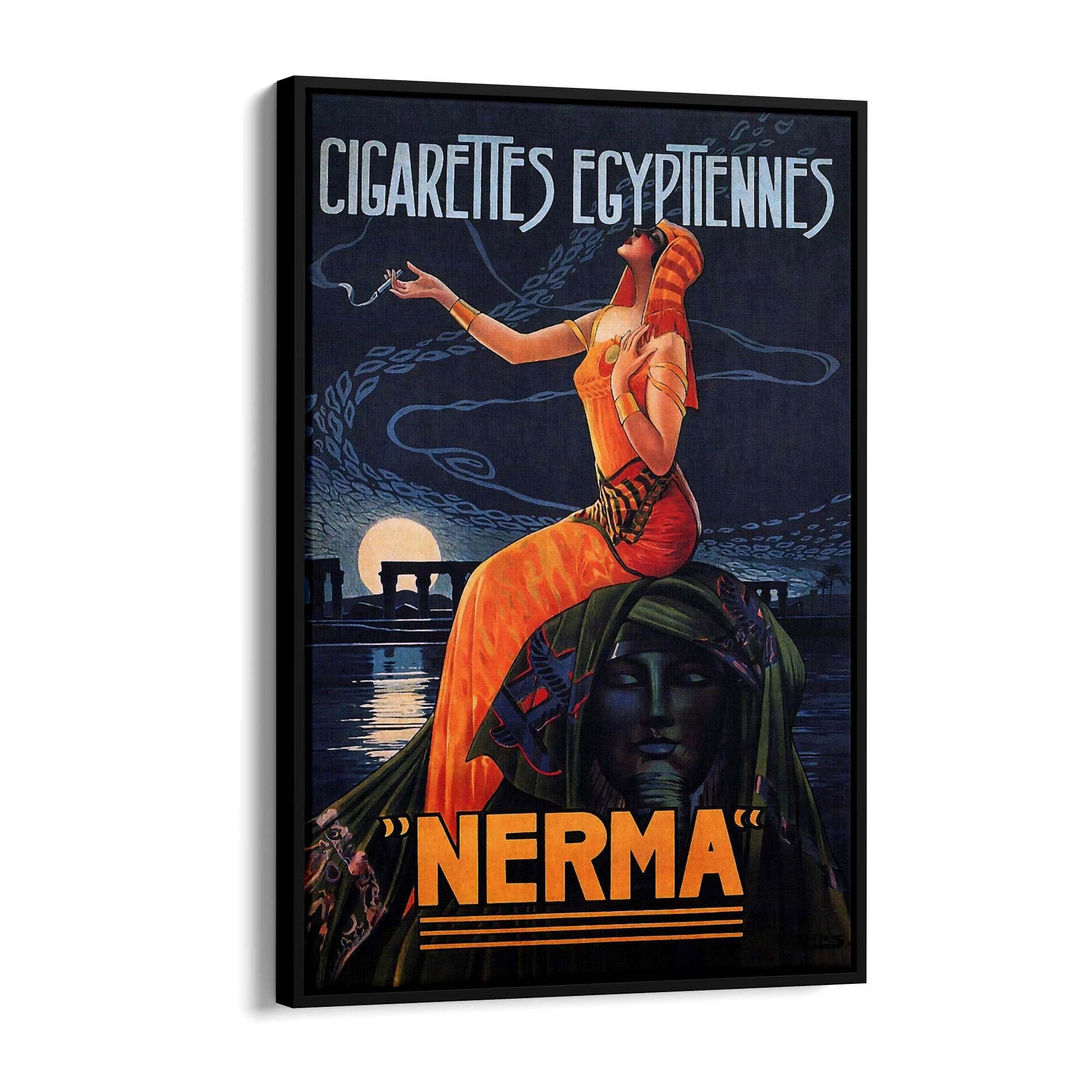 French Cigarette Vintage Advert Wall Art - The Affordable Art Company