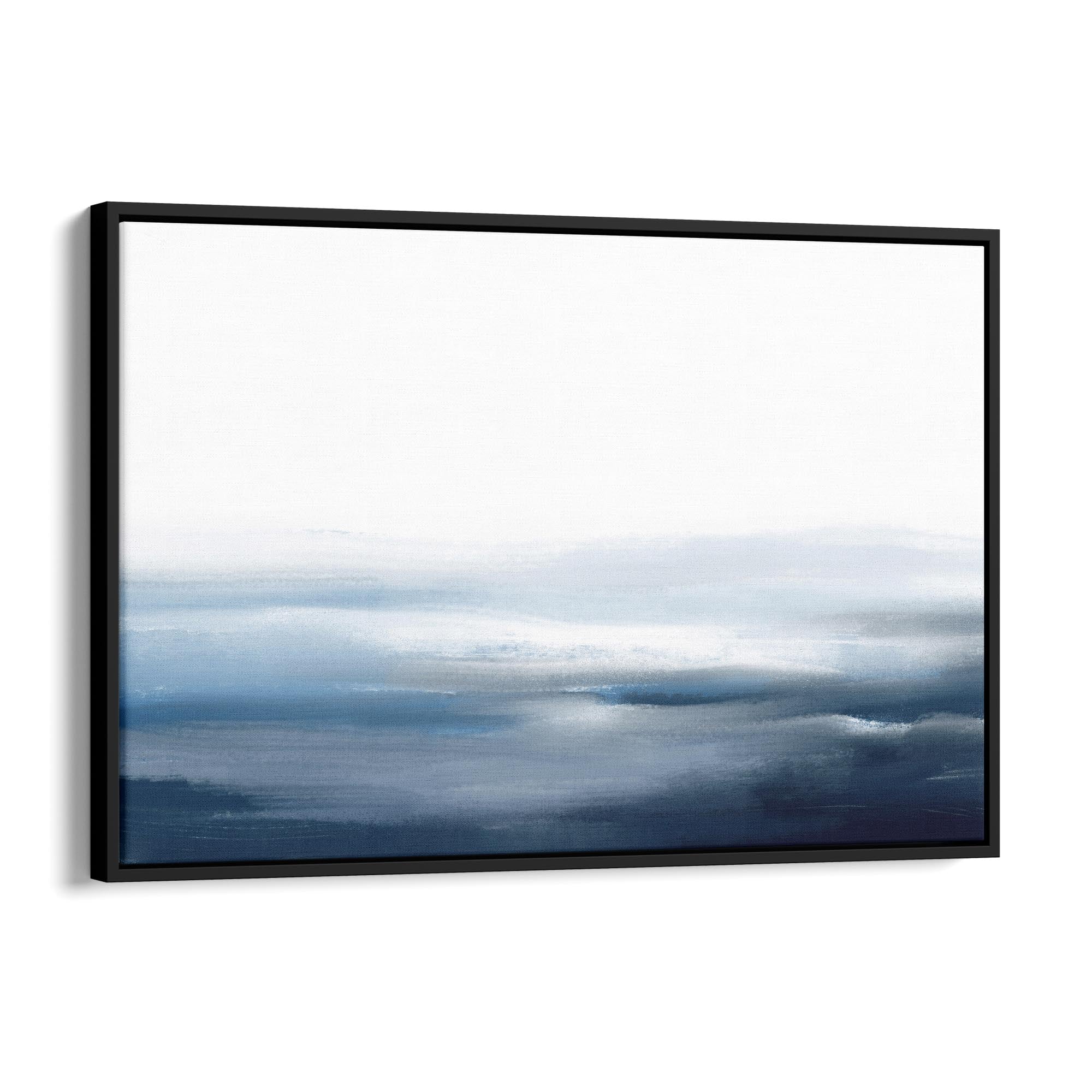 Minimal Blue Painting Abstract Modern Wall Art #18 - The Affordable Art Company