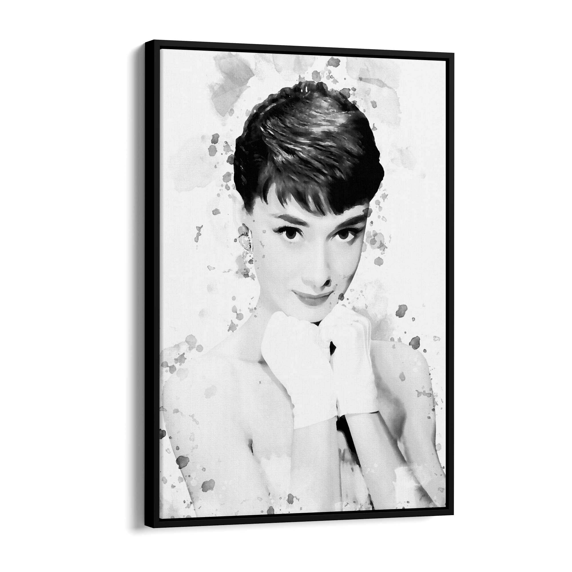 Audrey Hepburn Print - Black & White 
