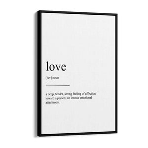 Love Dictionaly Definition Valentines Wall Art - The Affordable Art Company