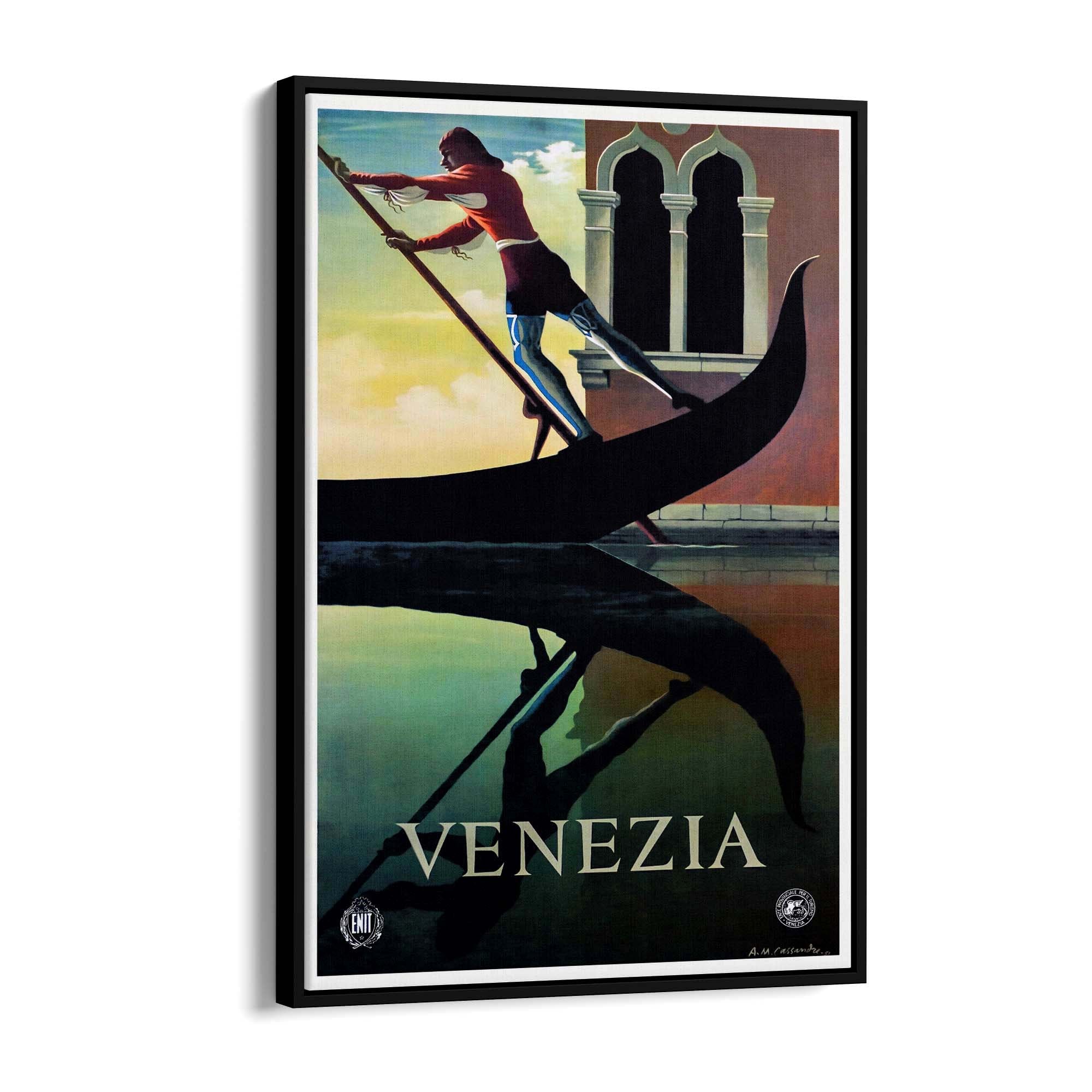 Venice Italy Vintage Travel Advert Wall Art - The Affordable Art Company