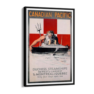 Canadian Pacific Vintage Shipping Advert Wall Art #3 - The Affordable Art Company