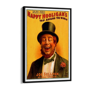 Happy Hooligan Irish Vintage Bar Advert Wall Art - The Affordable Art Company