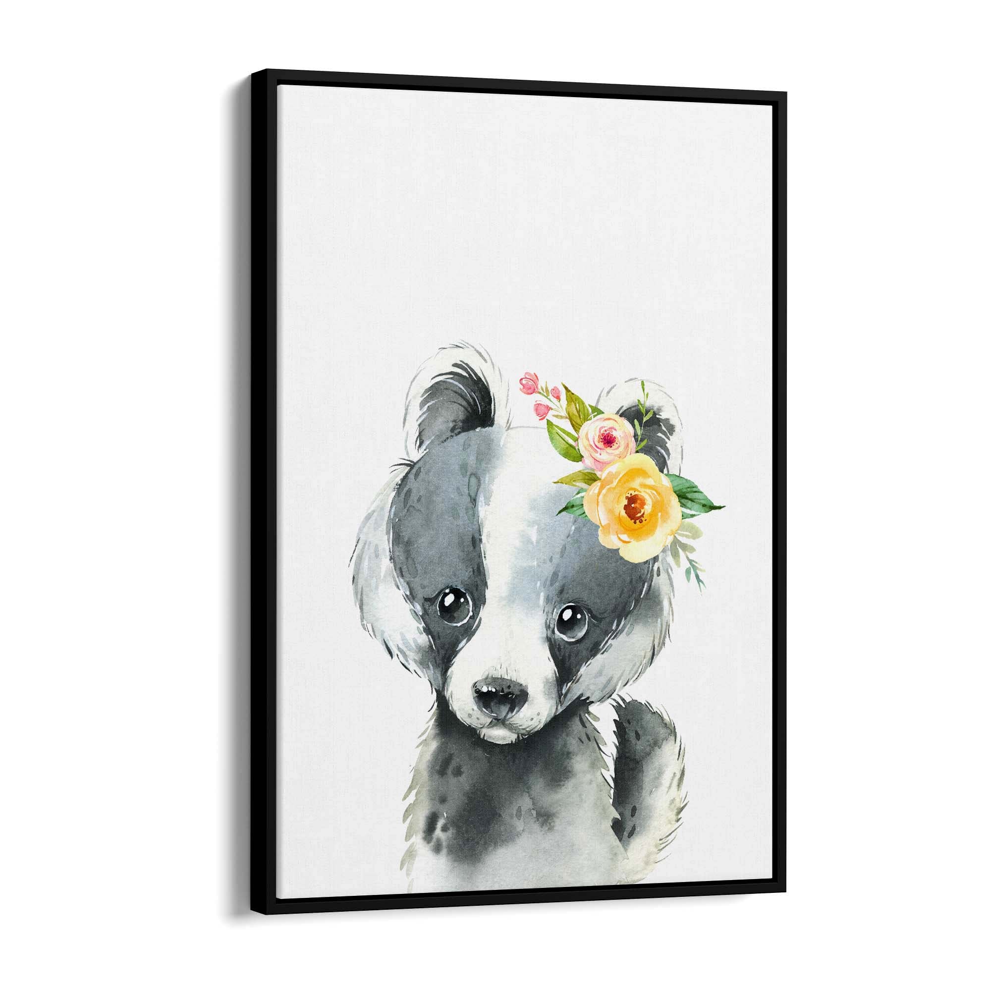 Cute Baby Badger Nursery Animal Gift Wall Art - The Affordable Art Company