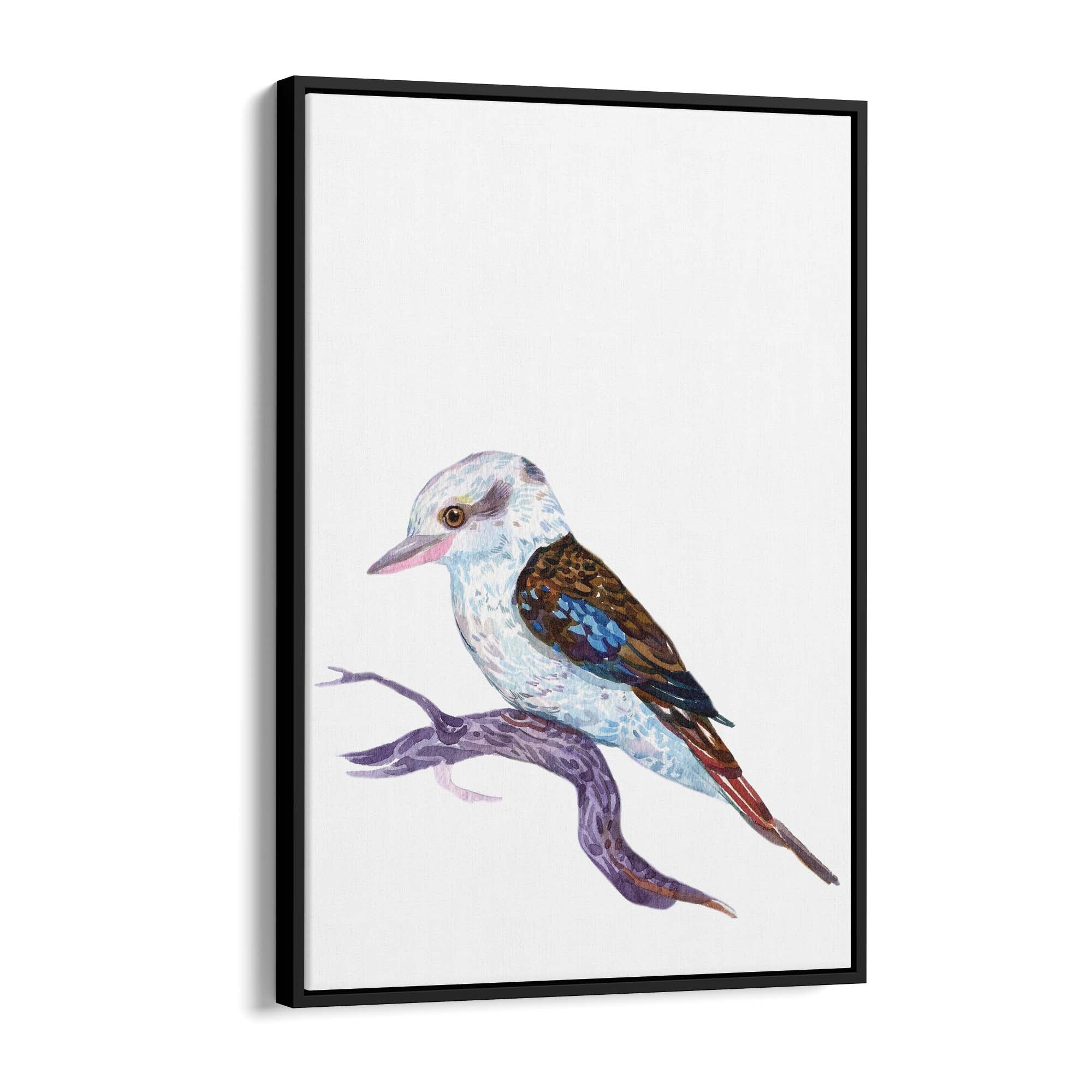 Kookaburra Australian Bird Nursery Painting Wall Art - The Affordable Art Company