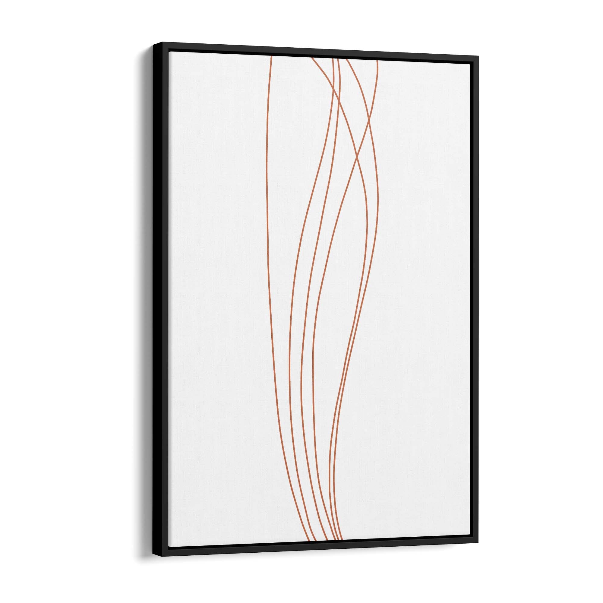 Minimal Waves Line Abstract Wall Art #3 - The Affordable Art Company