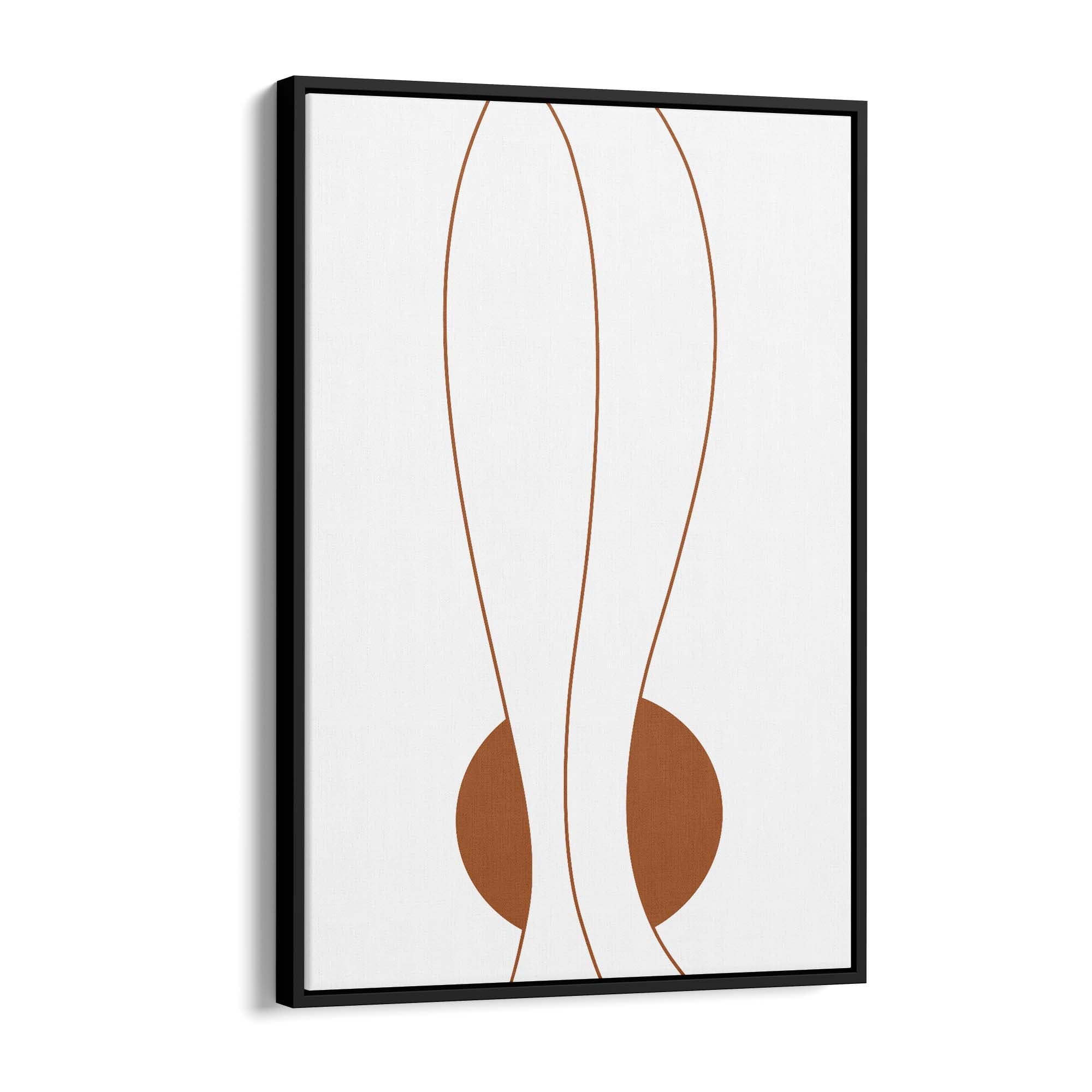 Minimal Waves Line Abstract Wall Art #7 - The Affordable Art Company