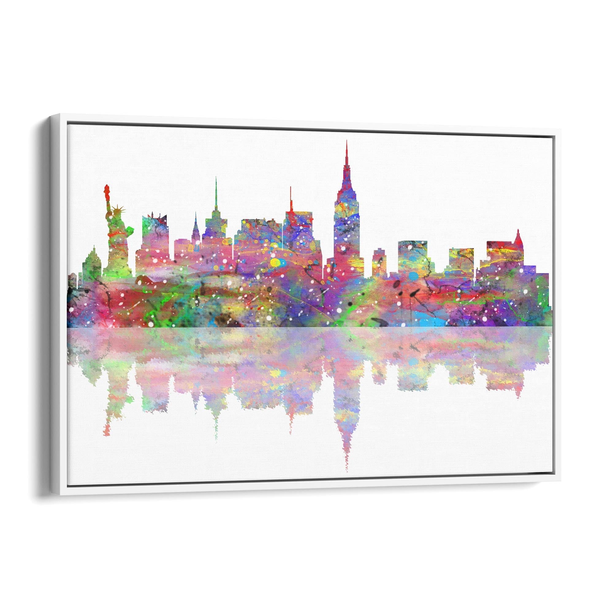 New York Cityscape Painting Minimal Wall Art - The Affordable Art Company