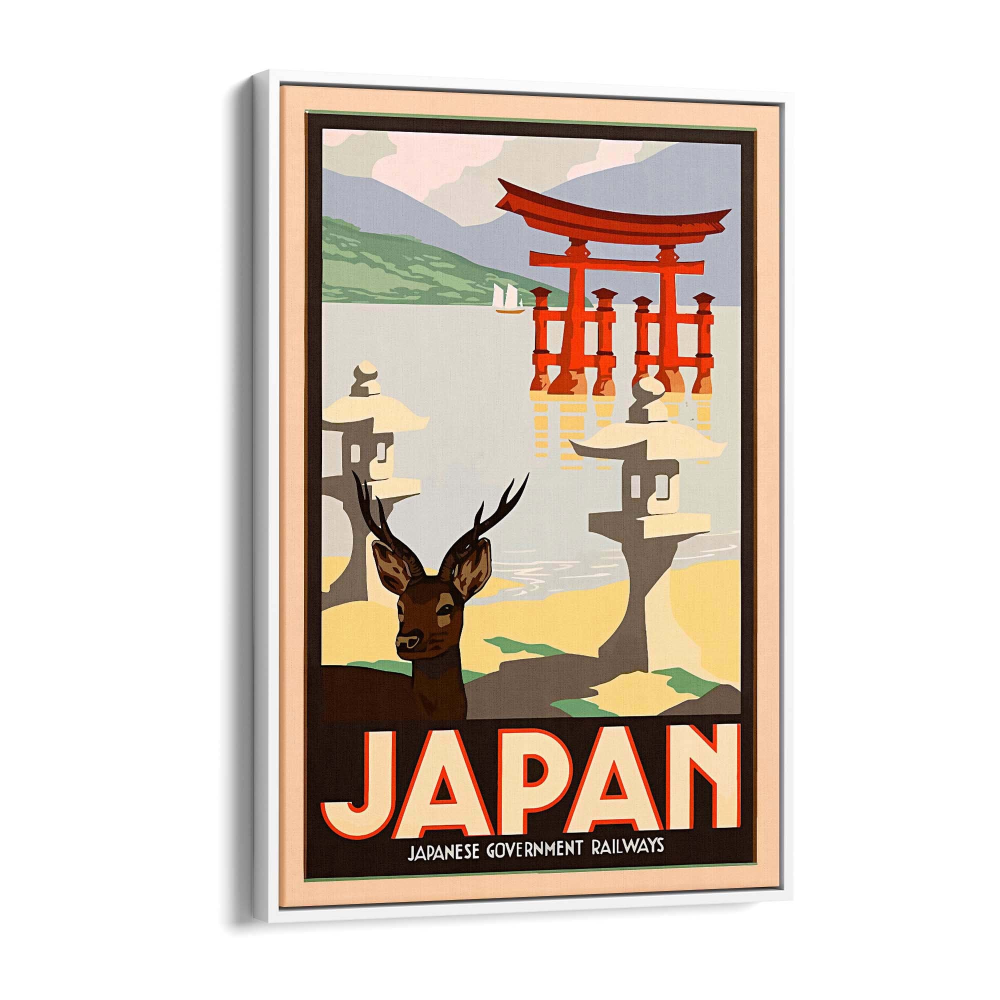 Vintage Japan Travel Advert Wall Art - The Affordable Art Company