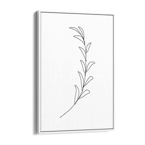 Minimal Floral Drawing Flower Abstract Wall Art #45 - The Affordable Art Company