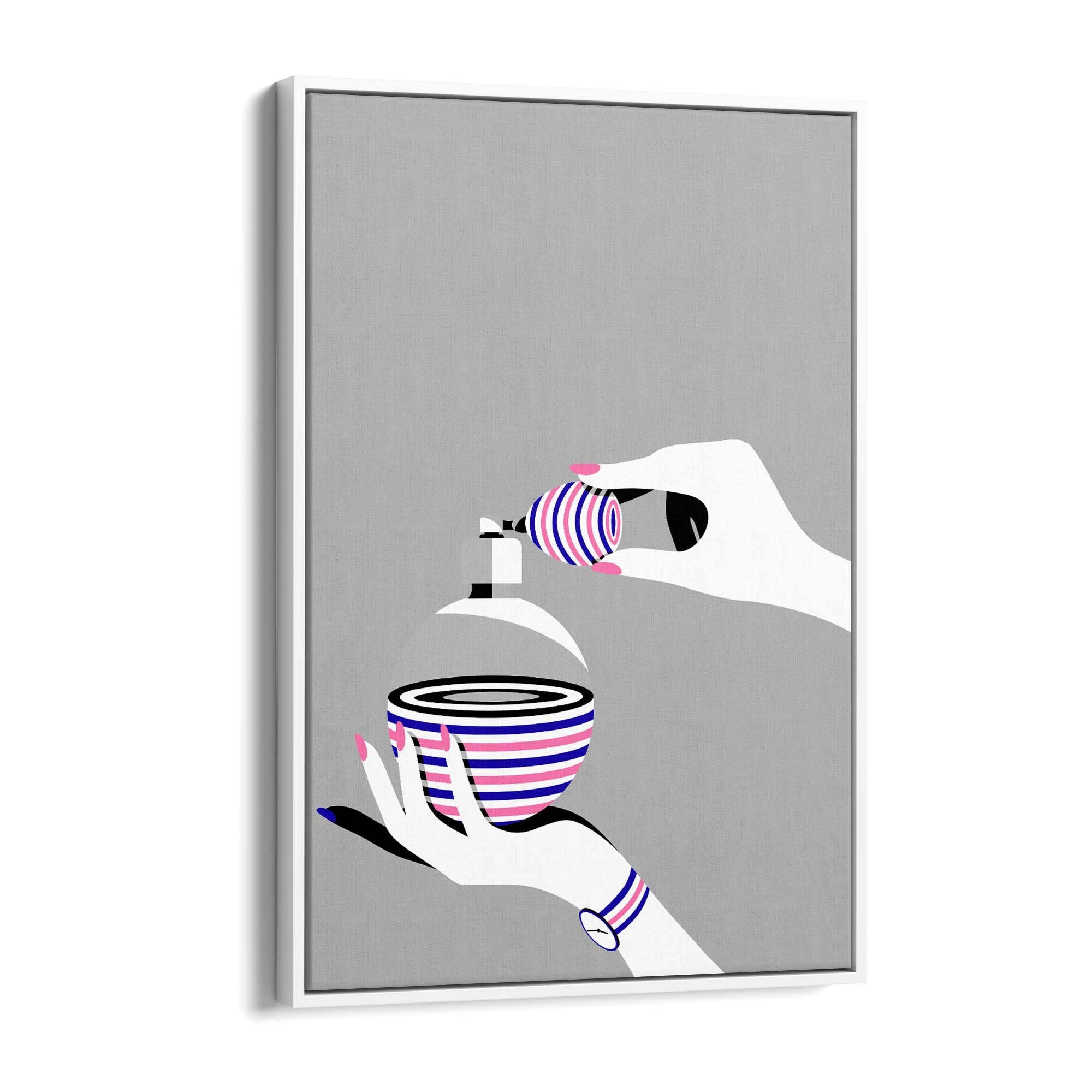 Retro Perfume Bottle Fashion Bedroom Wall Art #1 - The Affordable Art Company