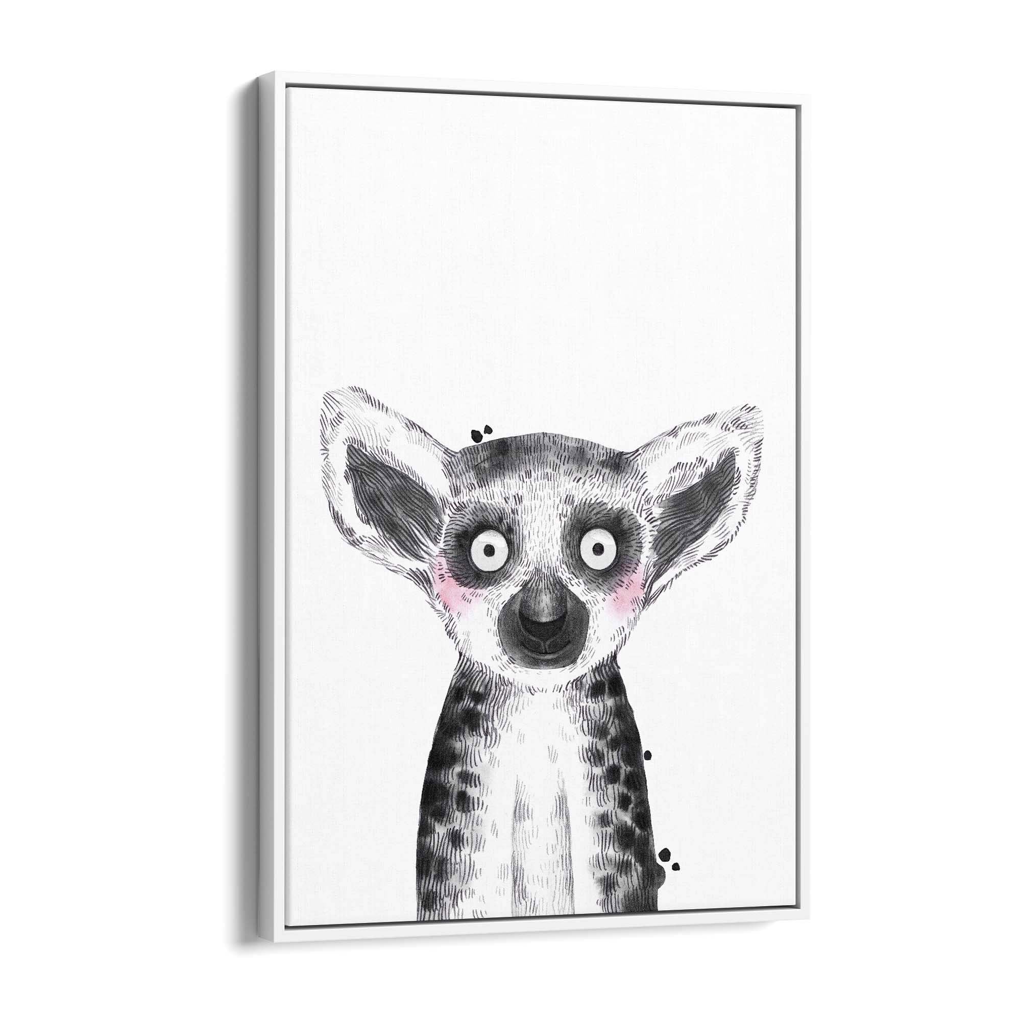 Cute Blushing Baby Possum Nursery Animal Wall Art - The Affordable Art Company