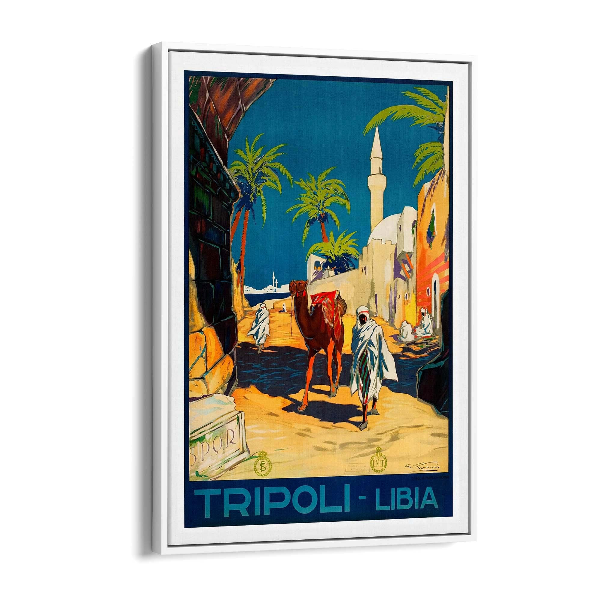 Tripoli, Libya Vintage Travel Advert Wall Art - The Affordable Art Company