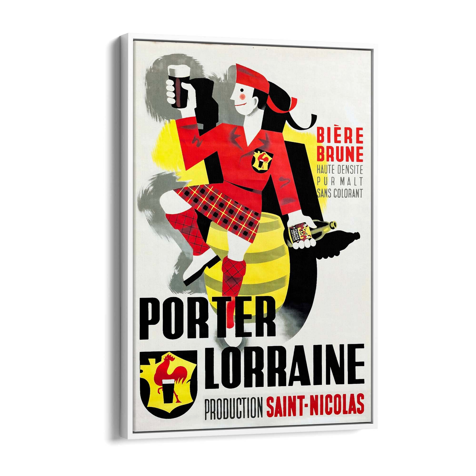 Porter Lorraine Vintage Drinks Advert Wall Art - The Affordable Art Company