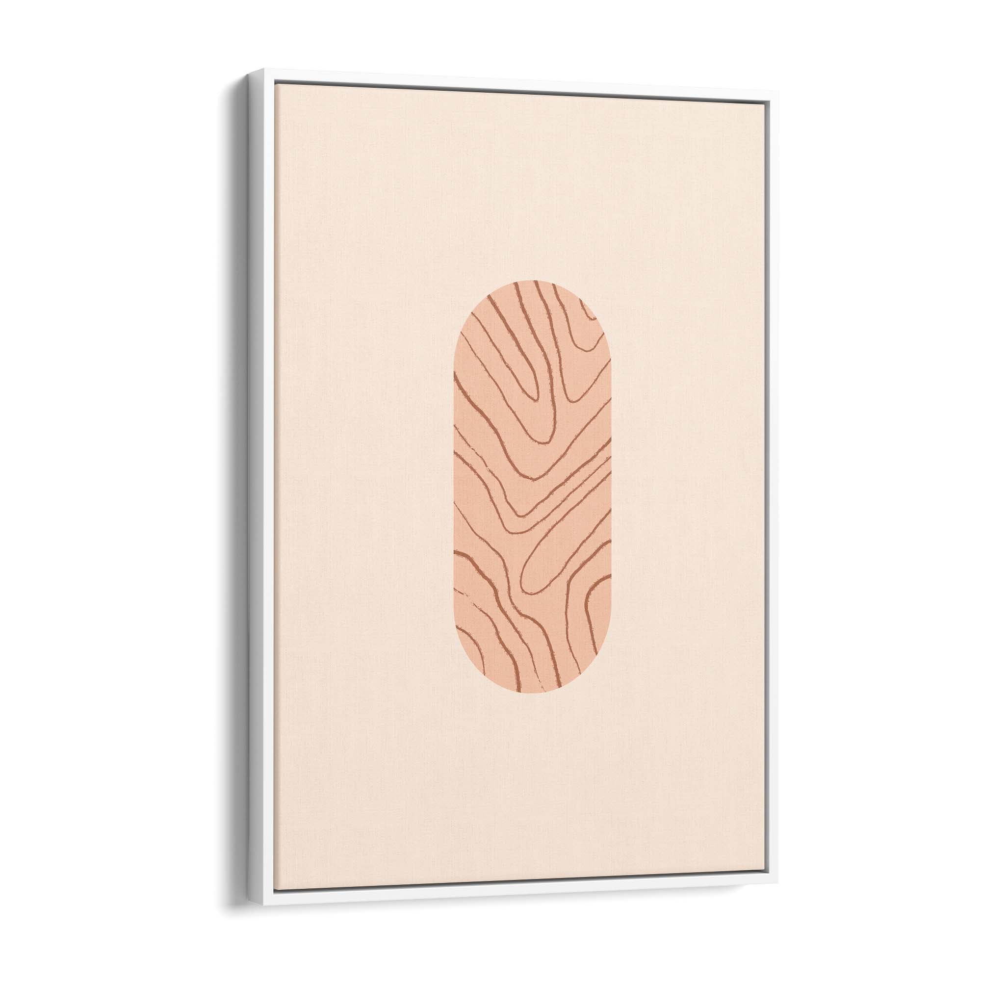 Minimal Pastel Abstract Retro Shapes Wall Art #8 - The Affordable Art Company