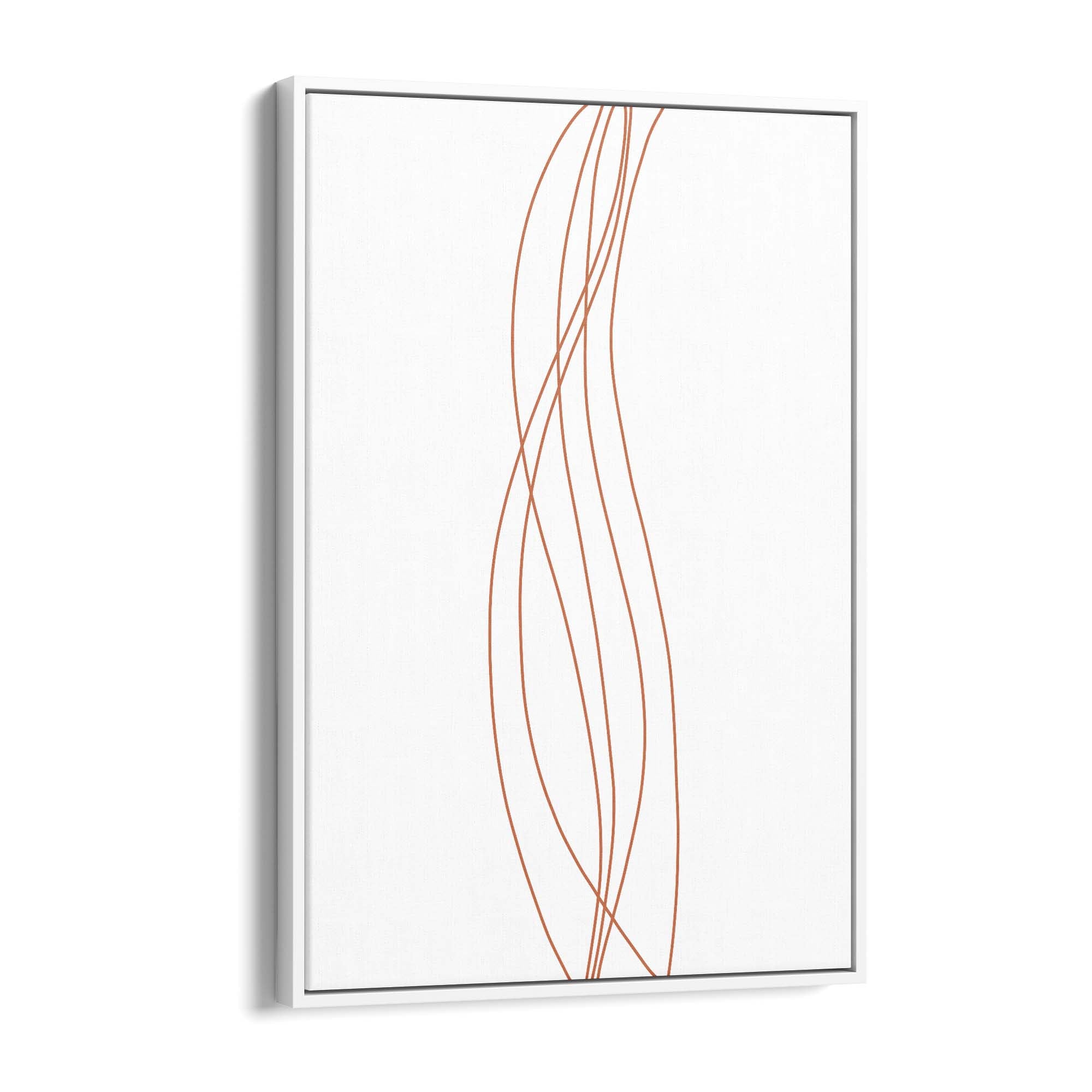 Minimal Waves Line Abstract Wall Art #4 - The Affordable Art Company