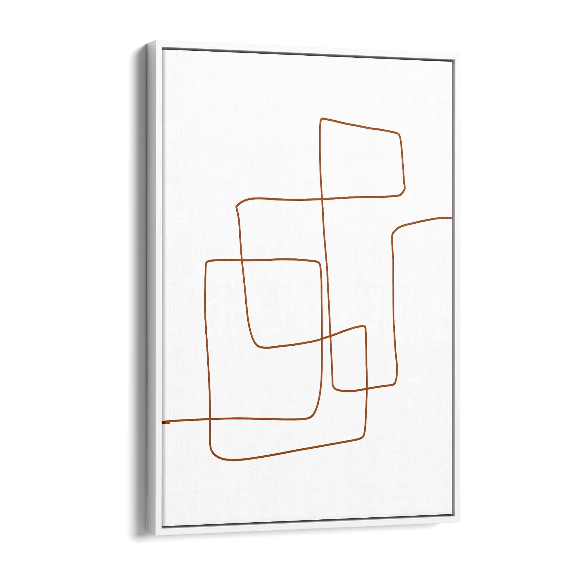 Minimal Line Drawing Abstract Wall Art #10 - The Affordable Art Company