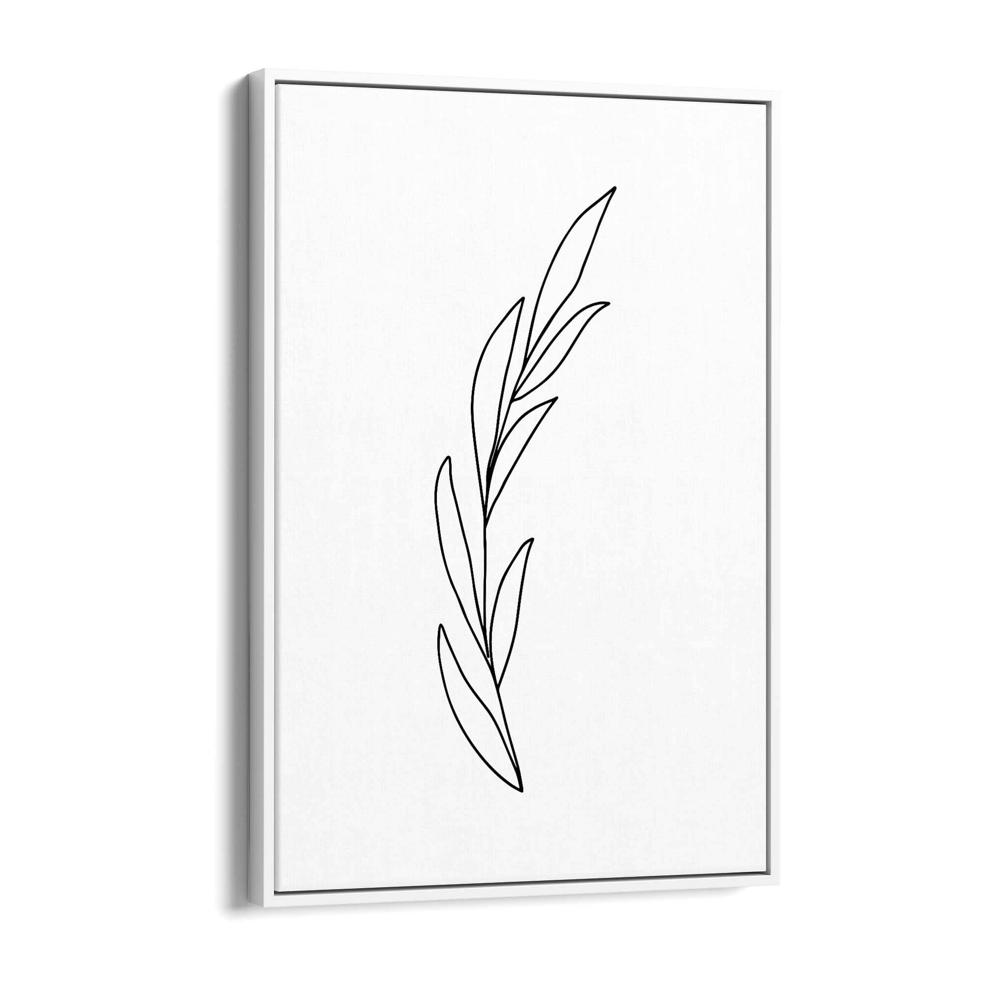 Minimal Floral Drawing Flower Abstract Wall Art #42 - The Affordable Art Company