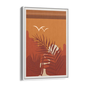 Summer Sunset Retro Landscape Kitchen Wall Art - The Affordable Art Company