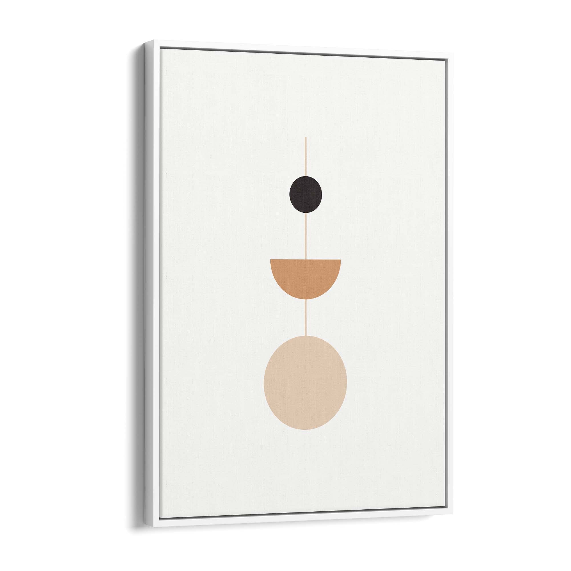 Minimal Pastel Abstract Retro Shapes Wall Art #3 - The Affordable Art Company